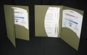 Diecut Business Folder and Marketing Inserts