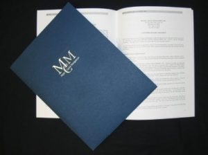 MMC Booklet with Foil Cover